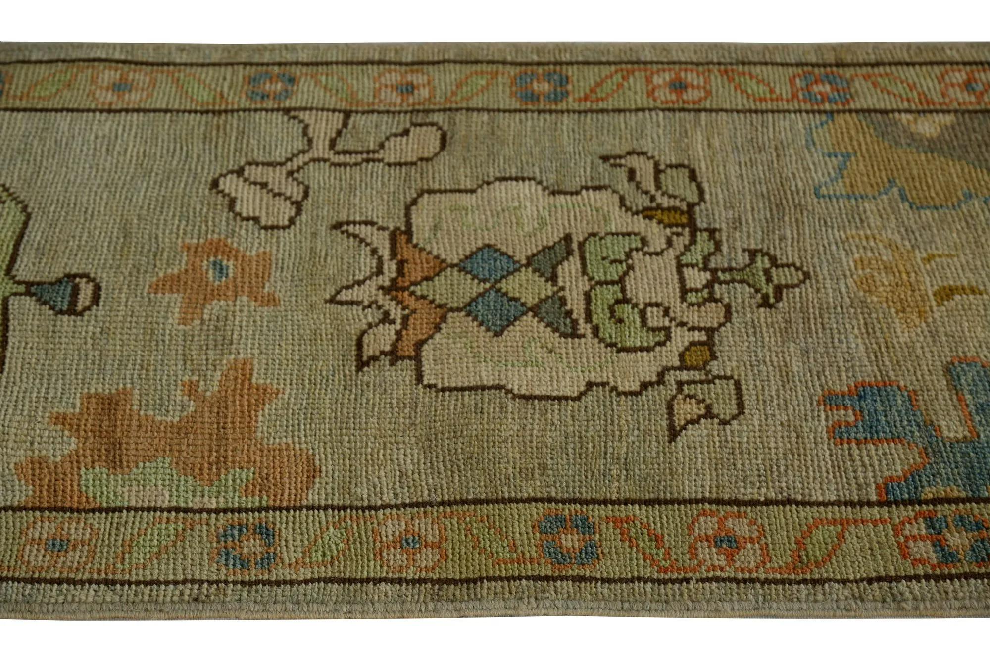 Annodato a mano Tappeti per l'area della Turchia Oushak - Design - 99079 in vendita