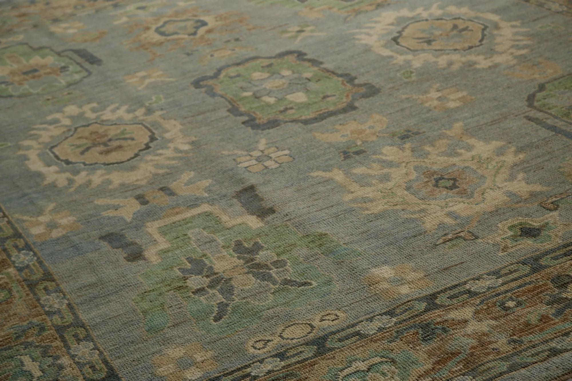 Tappeti per l'area della Turchia Oushak - Design - 99088 In condizioni ottime in vendita a Dallas, TX