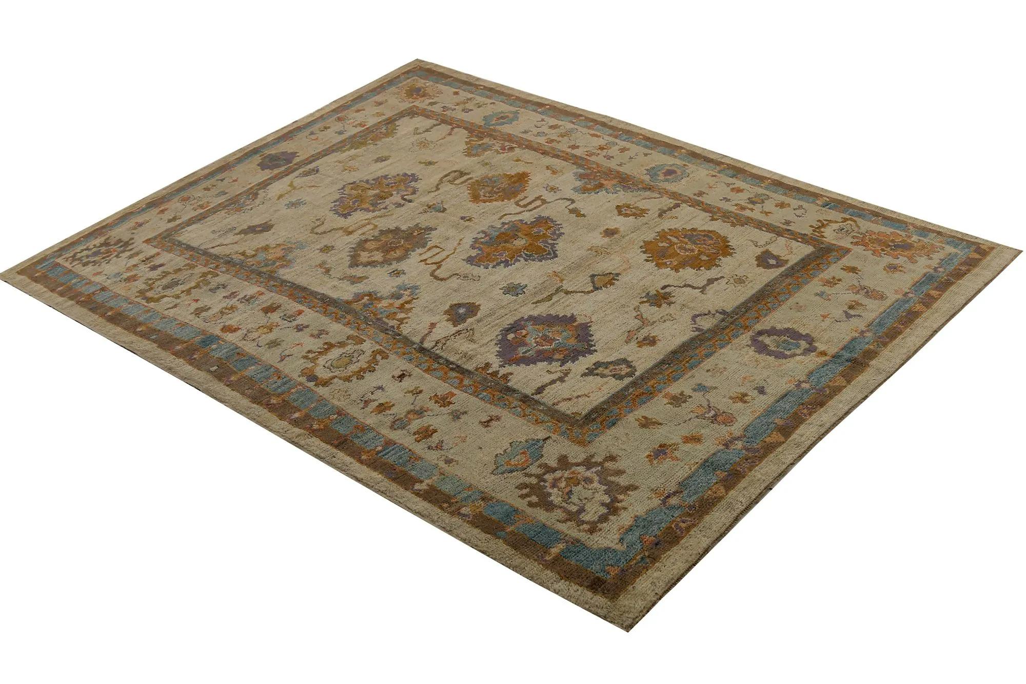 Tribale Tappeti per l'area della Turchia Oushak - Design - 99095 in vendita