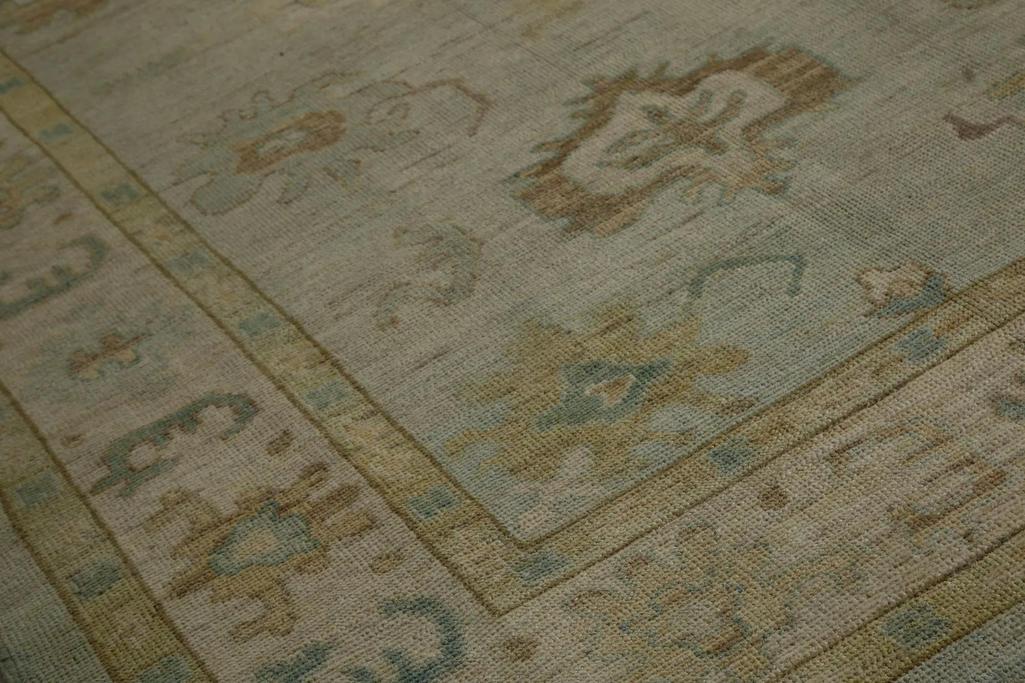Turkish Turkey Oushak Area Rugs - Design - 99175 For Sale