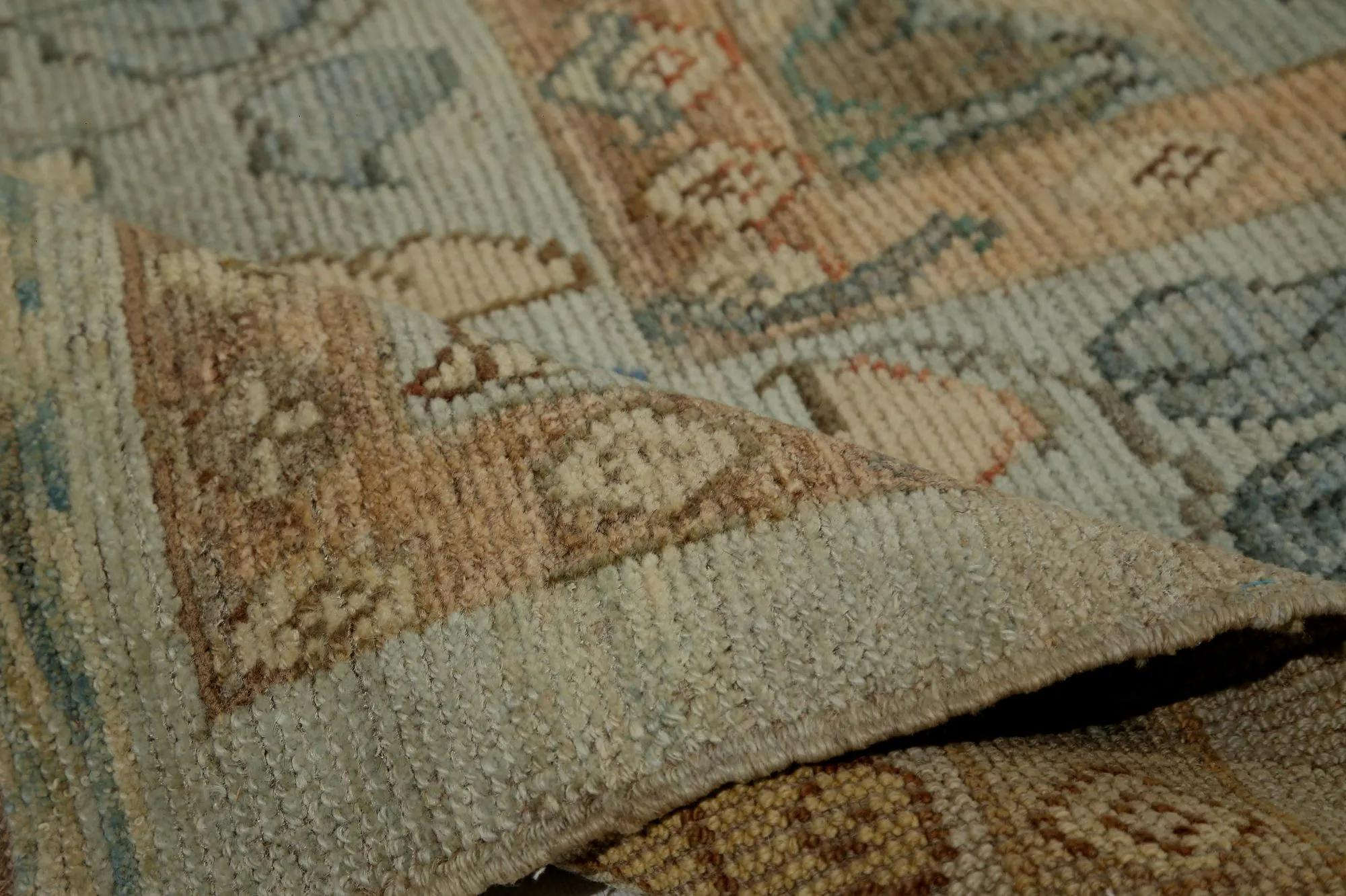 Hand-Knotted Turkey Oushak Area Rugs - Design - 99178 For Sale