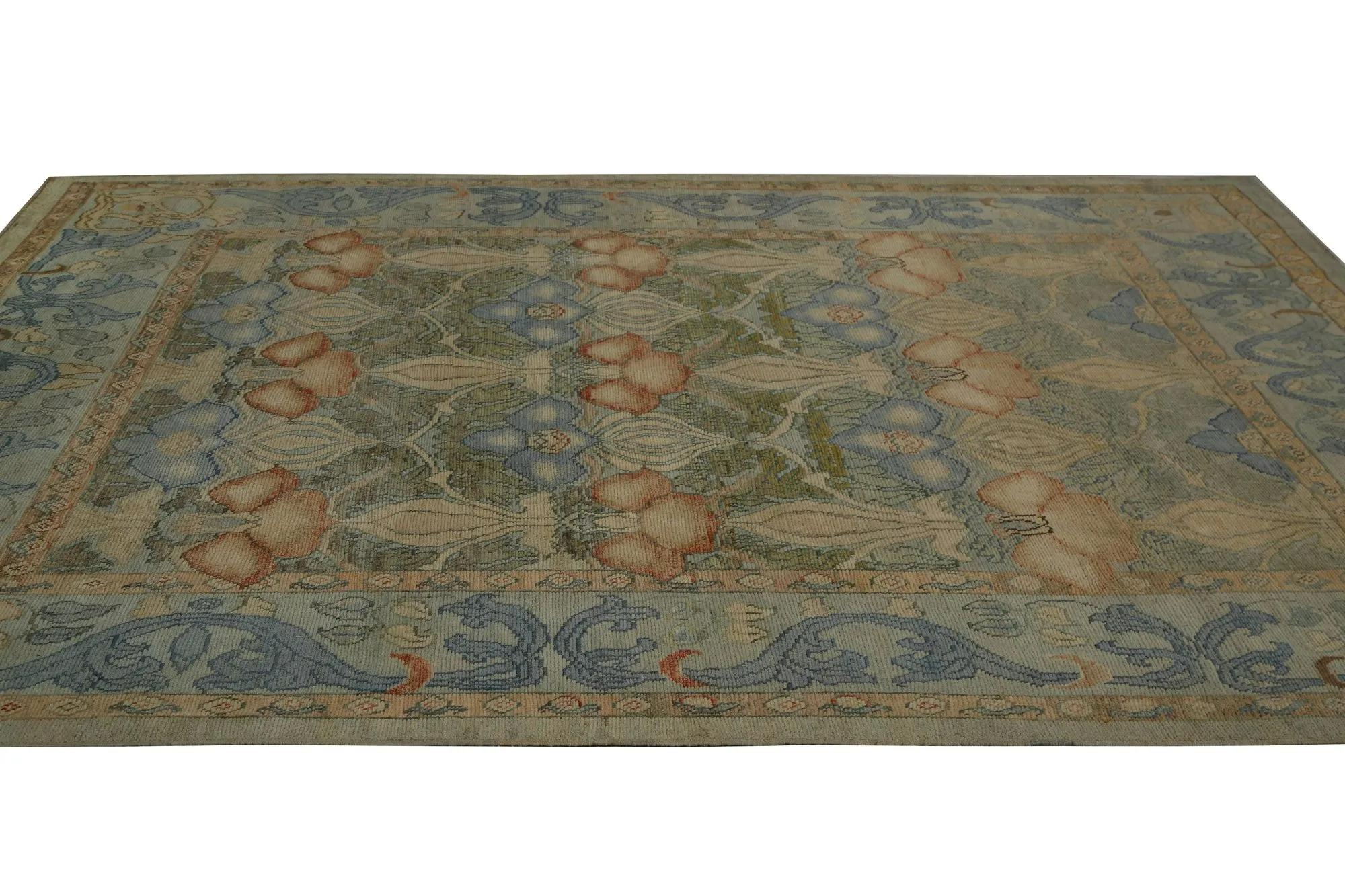 Turkey Oushak Area Rugs - Design - 99178 In Excellent Condition For Sale In Dallas, TX
