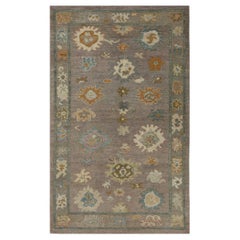 Turkey Oushak Area Rugs - Wool Brown Purpel Design - 96127