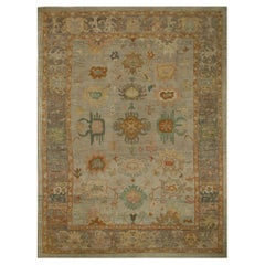 Turkey Oushak Over Size Rug - Wool Ivory Design - 96107