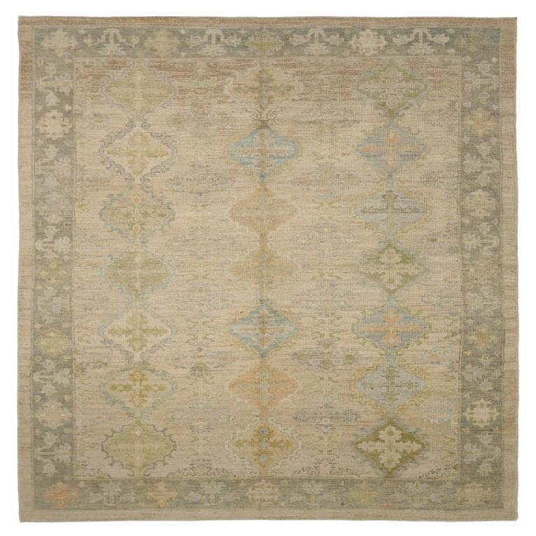 Turkey Rose Kollektion Teppiche - Wolle Blau Grün Elfenbein - 90941