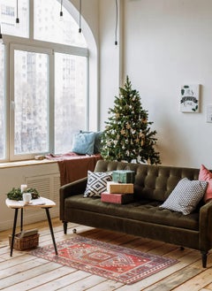 Türkei Kleiner Teppich - Rot Blau Elfenbein - Geometrisches Design