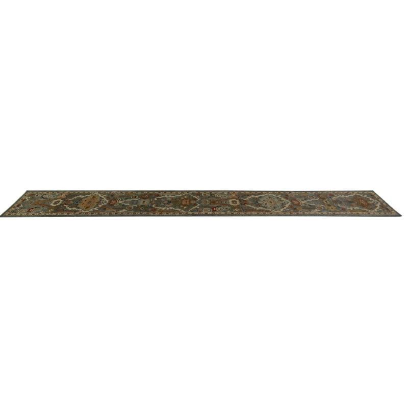 Hand-Knotted Turkey Sultanabad Area Rugs - Design - 98088 For Sale
