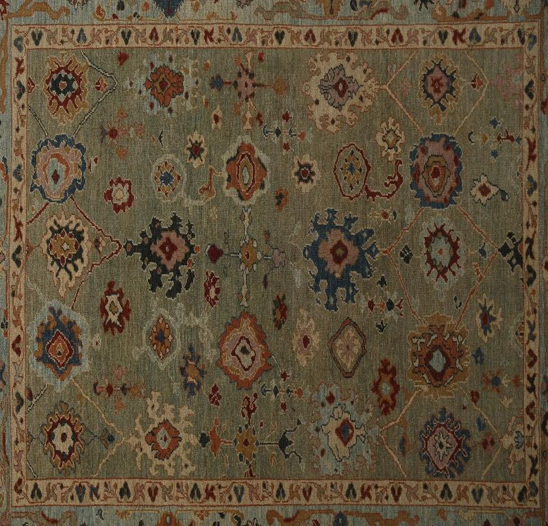 20th Century Turkey Sultanabad Area Rugs - Design - 98098 For Sale