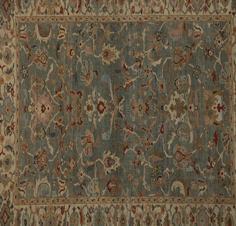 20th Century Turkey Sultanabad Area Rugs - Design - 98099 For Sale