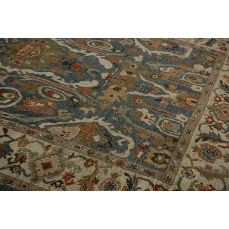 Turkey Sultanabad Area Rugs - Design - 98104 In Excellent Condition For Sale In Dallas, TX