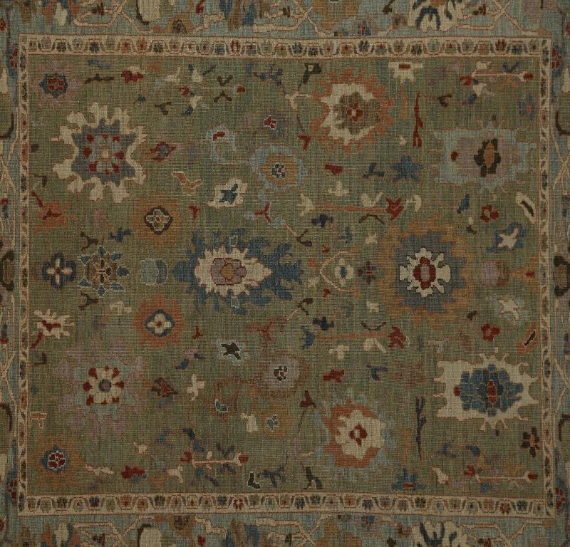 Tapis turcs Sultanabad - Design - 98117 Excellent état - En vente à Dallas, TX