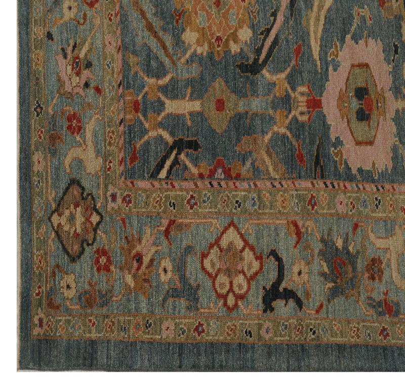 Tapis turcs Sultanabad - Design - 98148 Excellent état - En vente à Dallas, TX