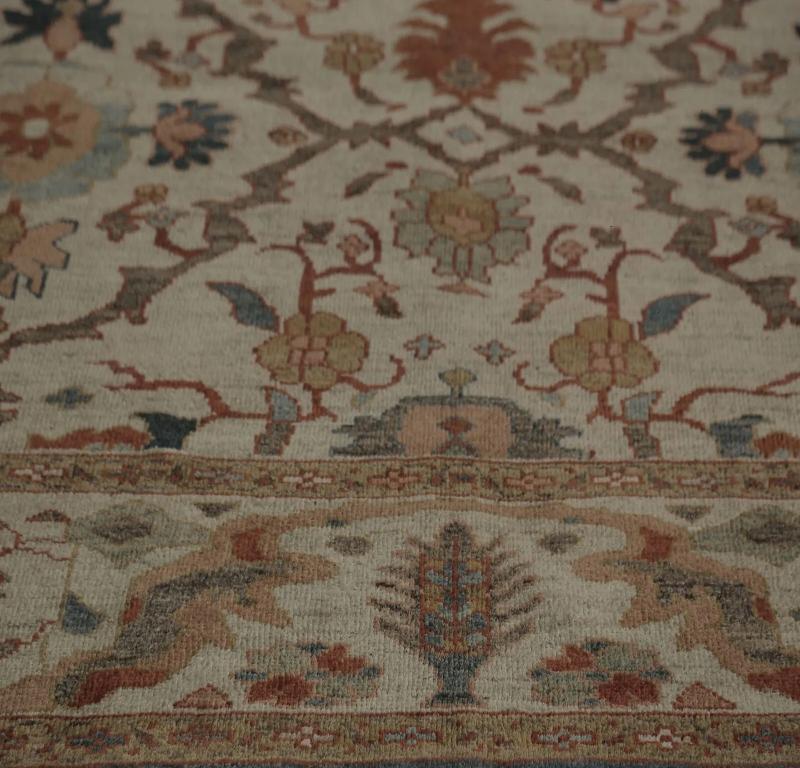 20th Century Turkey Sultanabad Area Rugs - Design - 98192 For Sale