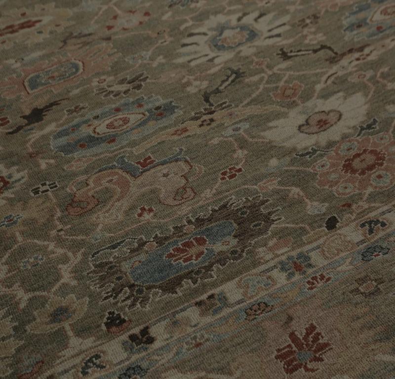 20th Century Turkey Sultanabad Area Rugs - Design - 98193 For Sale