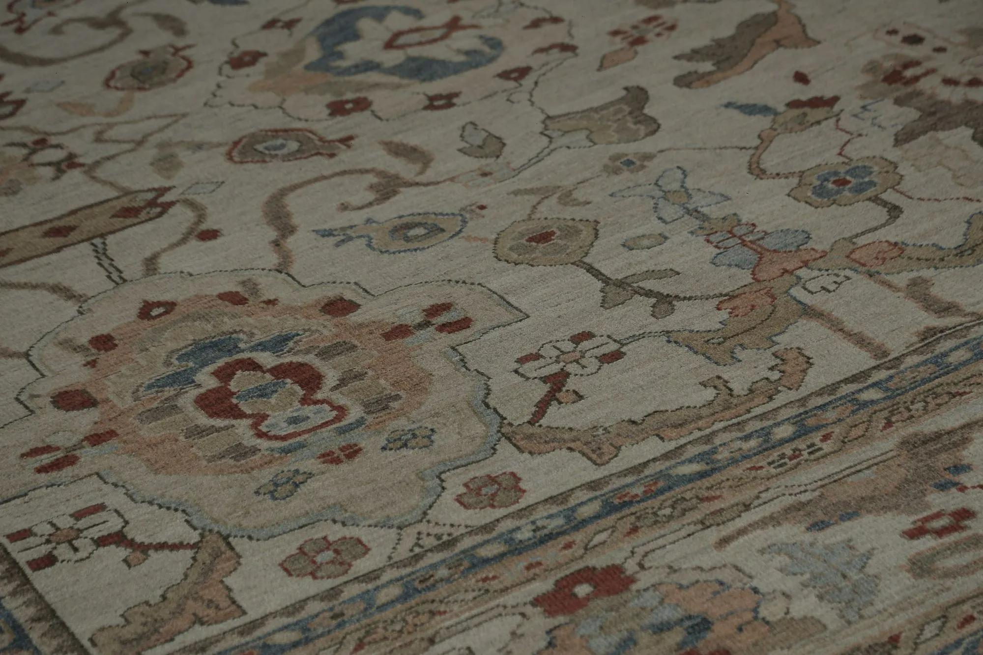  A Grand Traditional Turkish Sultanabad Wool Area Rug

A harmonious canvas of traditional artistry, this Sultanabad rug brings sophisticated comfort to any grand interior. Its intricate patterns and soft palette invite a sense of timeless elegance