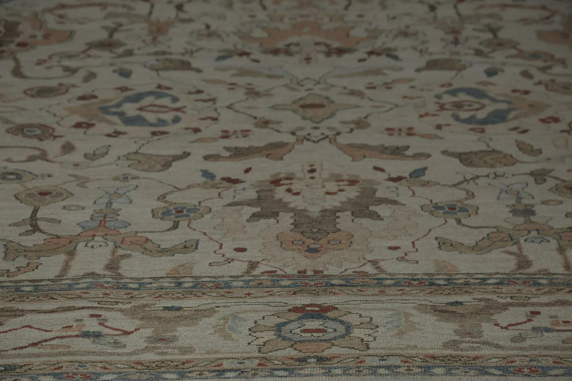Hand-Knotted Turkey Sultanabad Area Rugs - Design - 98211 For Sale