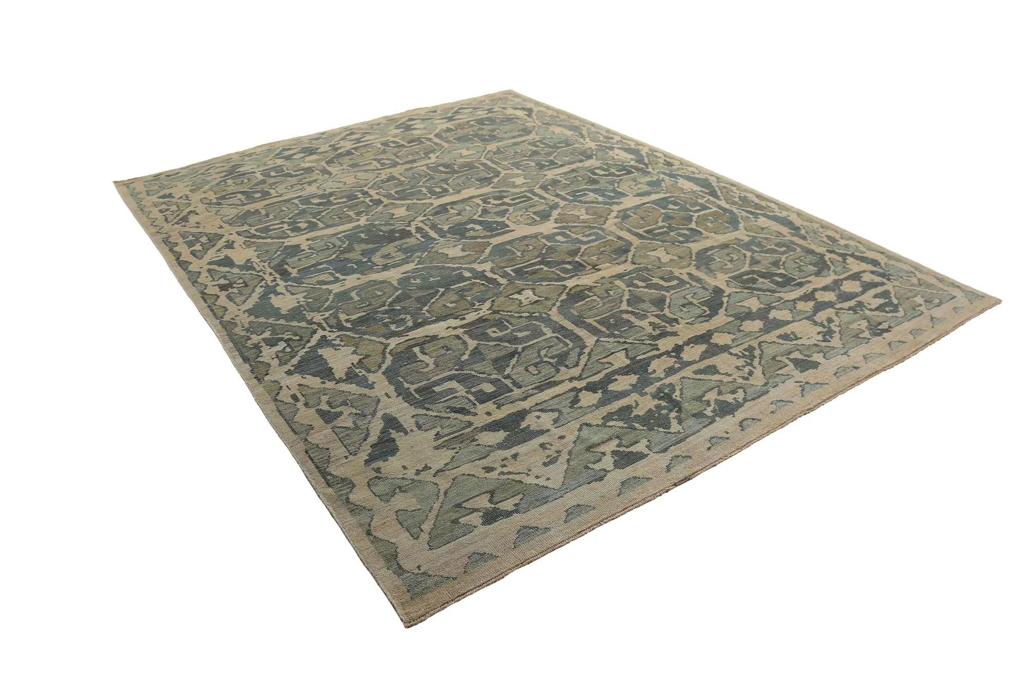 Turkey Sultanabad Area Rugs - Design - 98549 In Excellent Condition For Sale In Dallas, TX