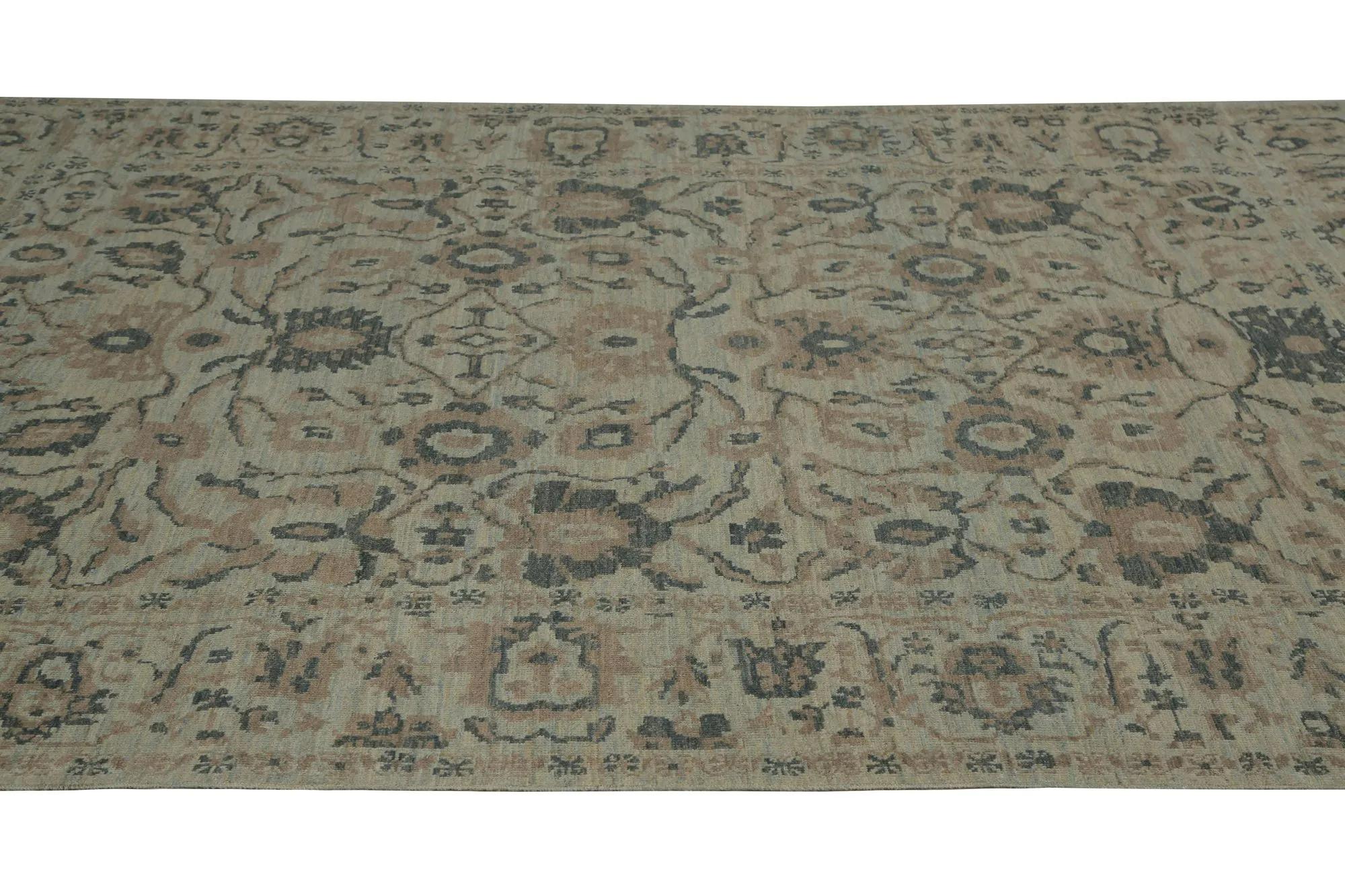 Tapis turcs Sultanabad - Design - 98573 Excellent état - En vente à Dallas, TX