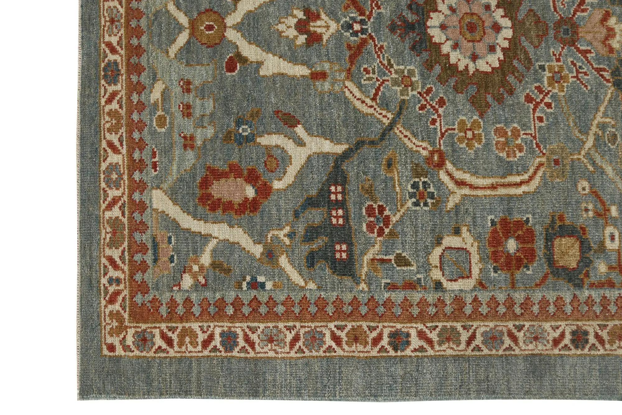 Noué à la main Tapis turcs Sultanabad - Design - 98588 en vente