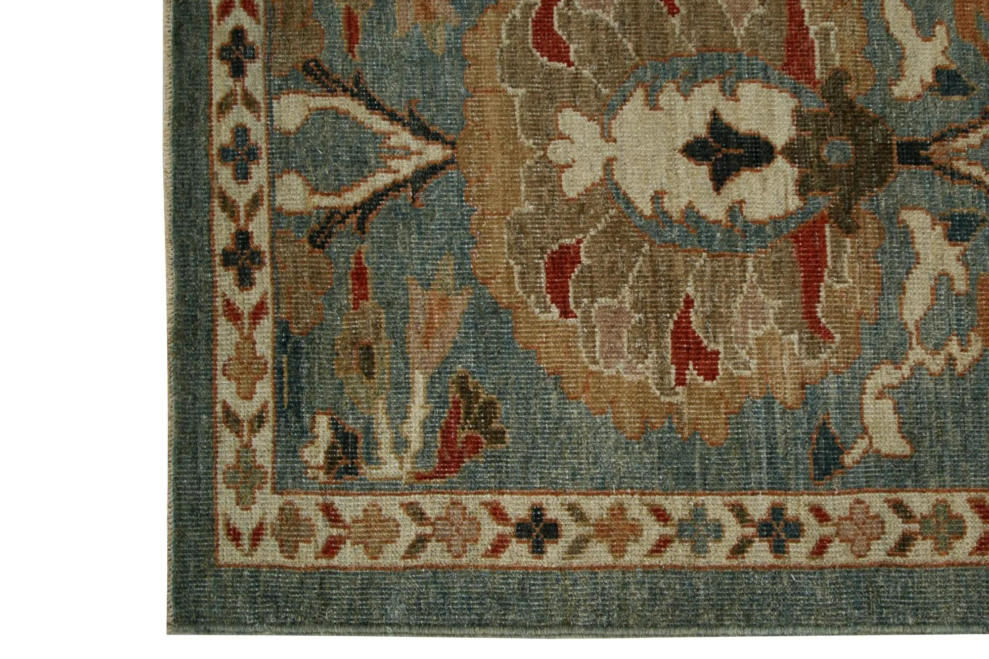 Noué à la main Tapis turcs Sultanabad - Design - 98590 en vente
