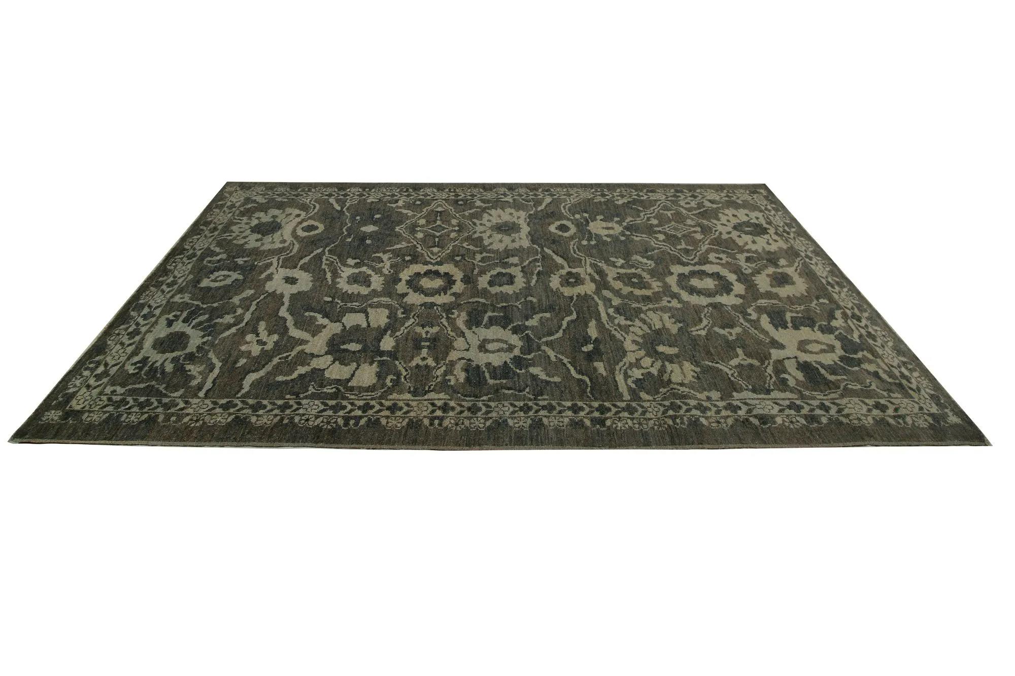 Tapis turcs Sultanabad - Design - 98592 Excellent état - En vente à Dallas, TX