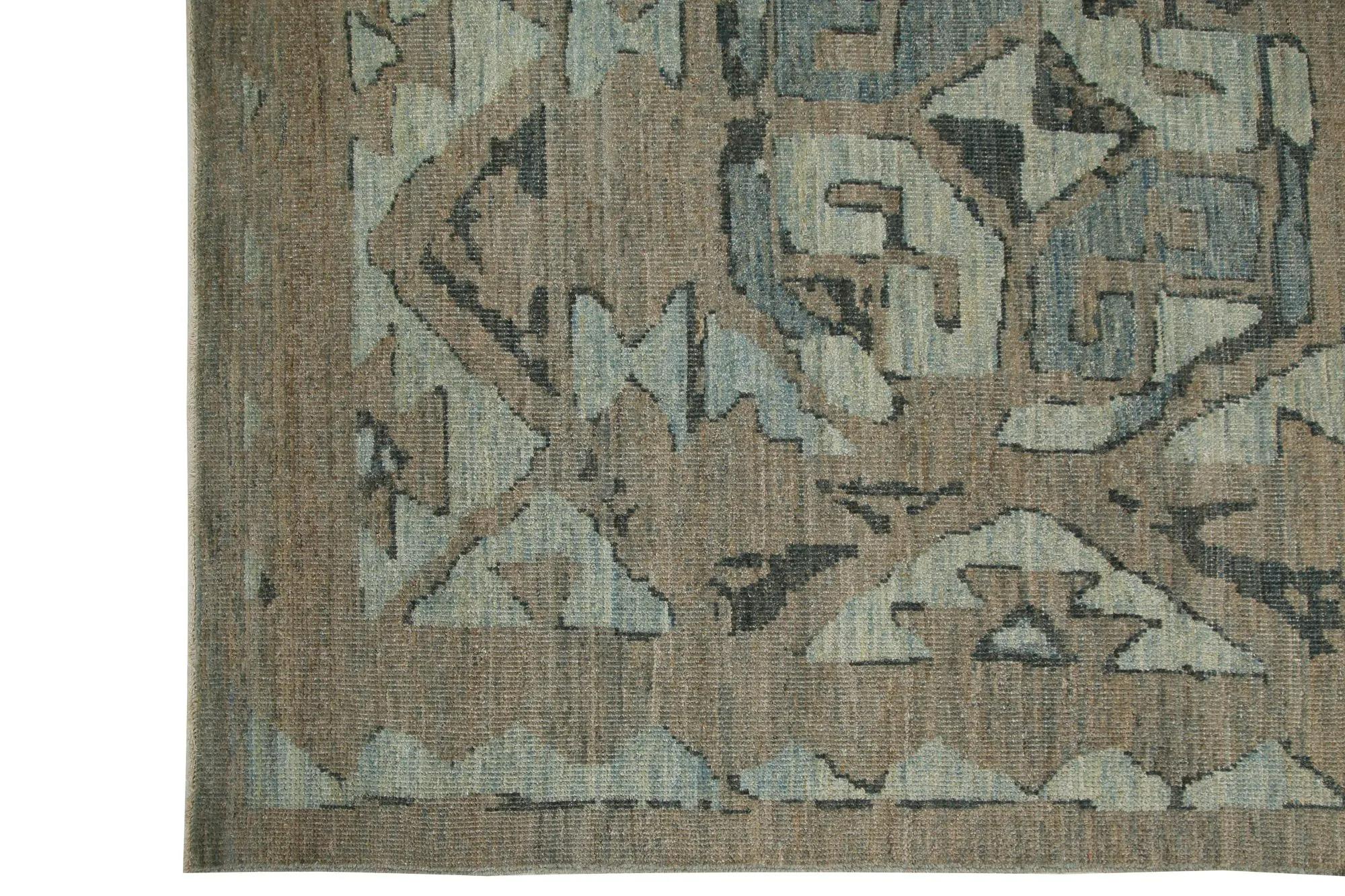Turkey Sultanabad Area Rugs - Design - 98594 In Excellent Condition For Sale In Dallas, TX