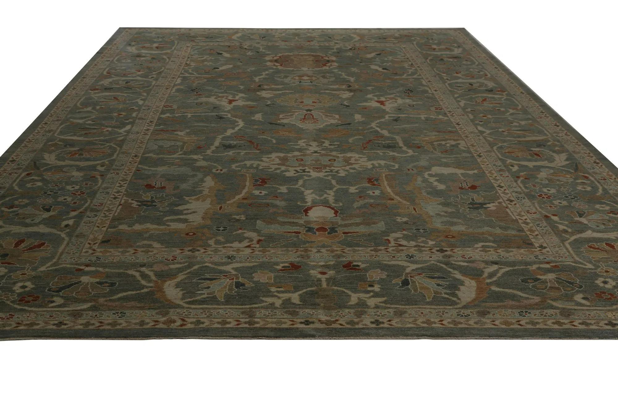 Turkish Turkey Sultanabad Area Rugs - Design - 98604 For Sale