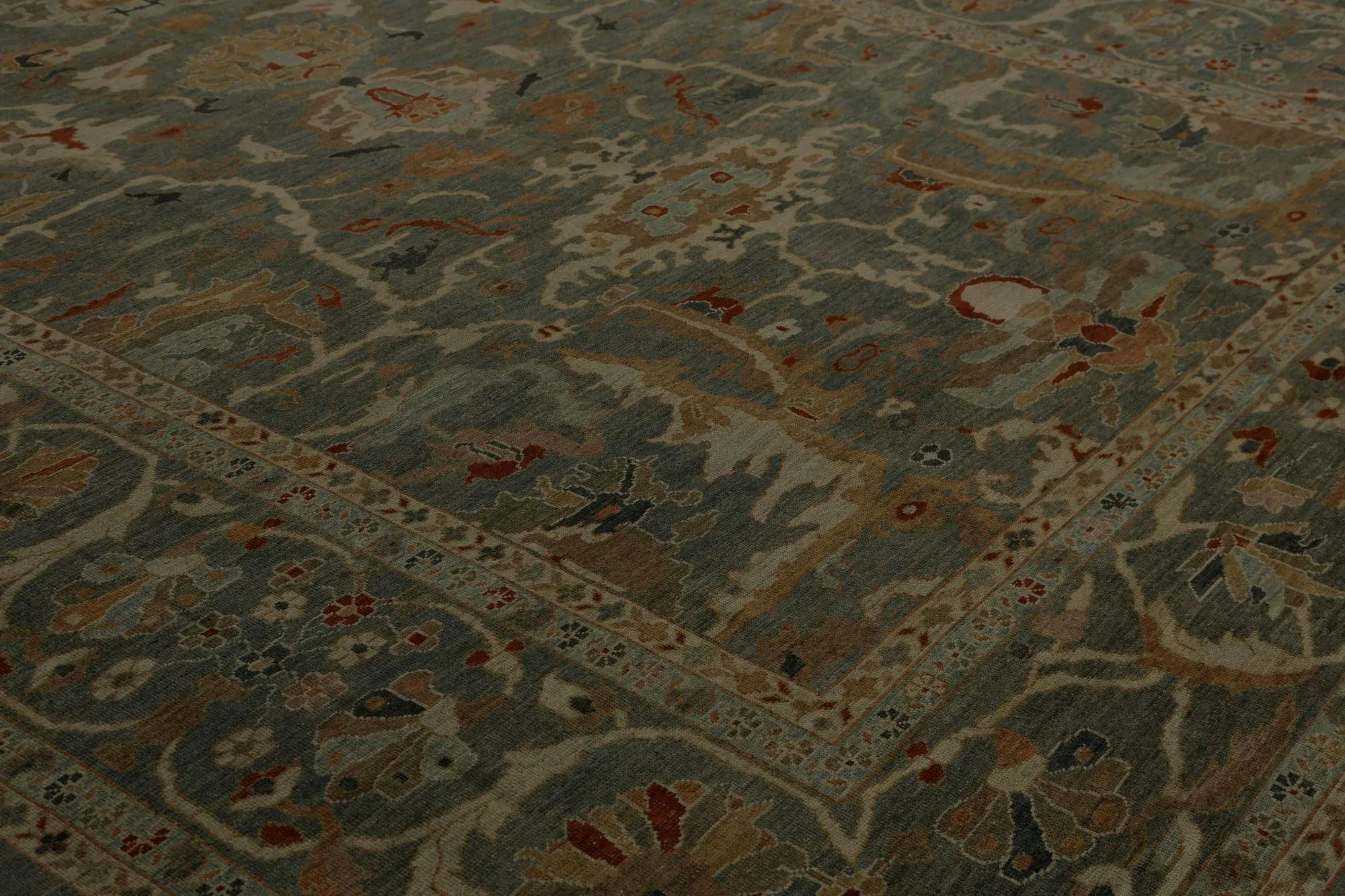 20th Century Turkey Sultanabad Area Rugs - Design - 98604 For Sale