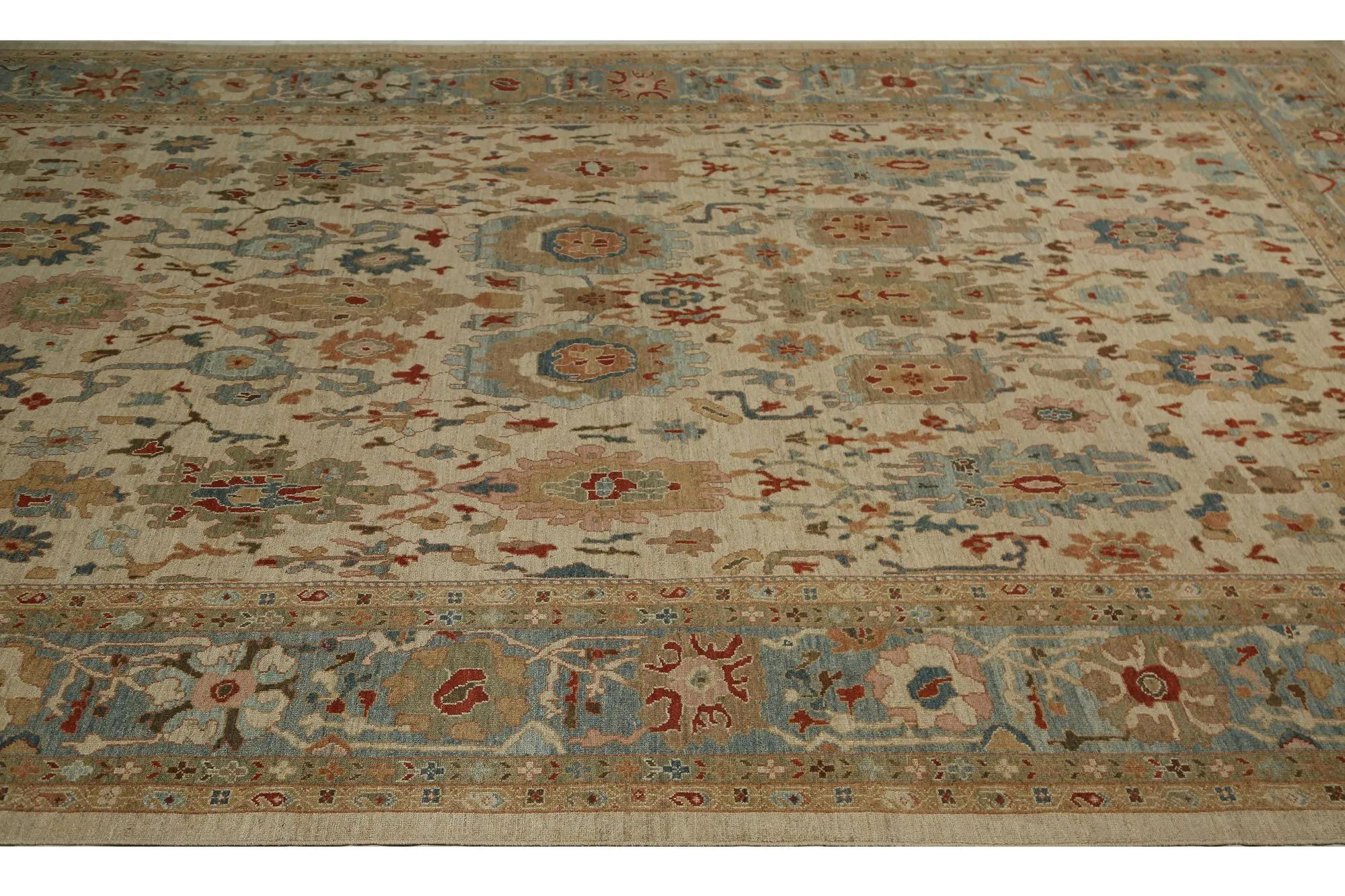 Tapis turcs Sultanabad - Design - 98627 Excellent état - En vente à Dallas, TX