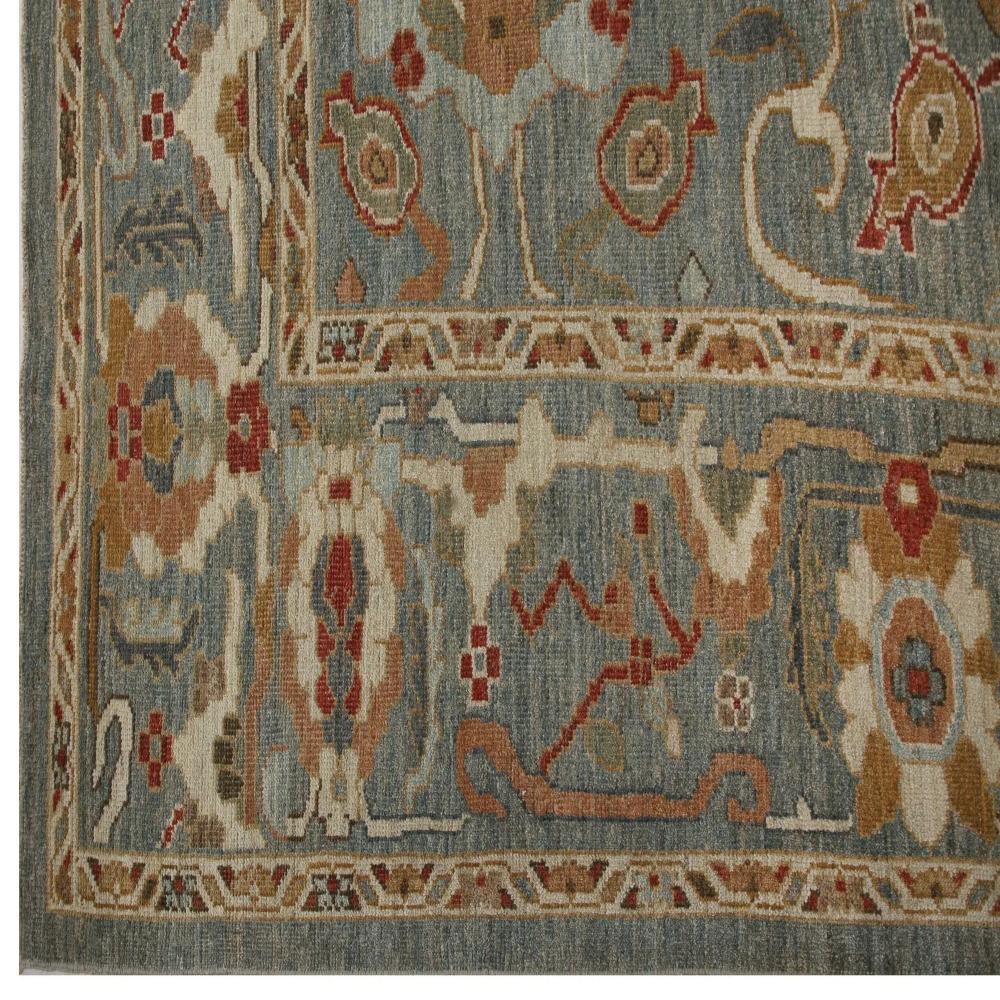 Turkey Sultanabad Area Rugs - Design - 98737 In Excellent Condition For Sale In Dallas, TX