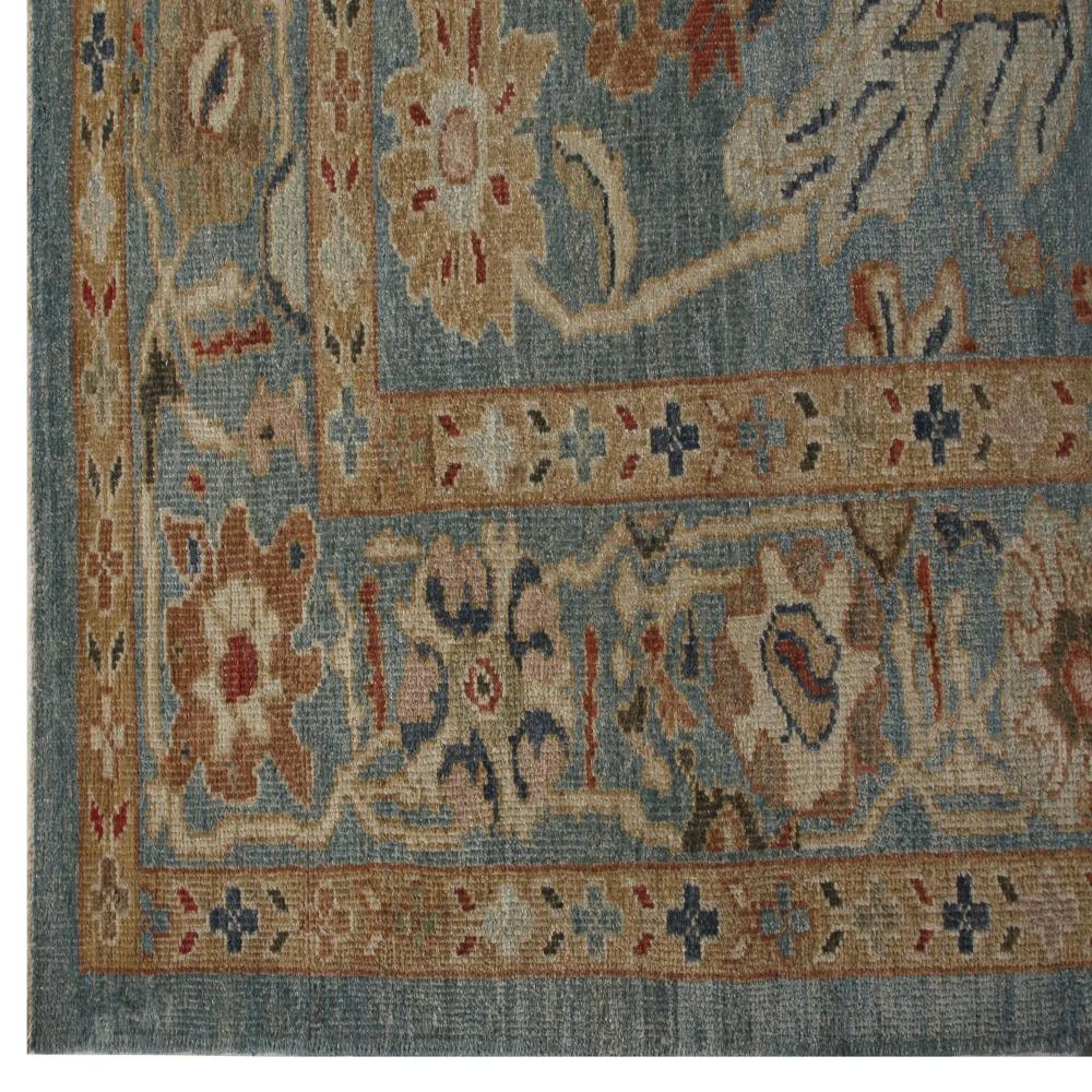 Turkey Sultanabad Area Rugs - Design - 98738 In Excellent Condition For Sale In Dallas, TX