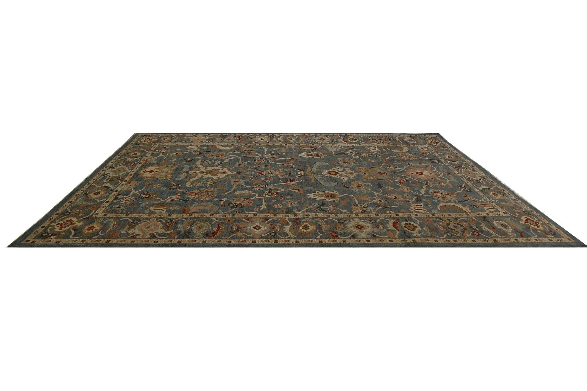 XX secolo Tappeti per l'area della Turchia Sultanabad Rugs - Design - 98861 in vendita