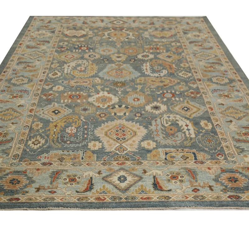 Tapis turcs Sultanabad - Design - 99006 Excellent état - En vente à Dallas, TX