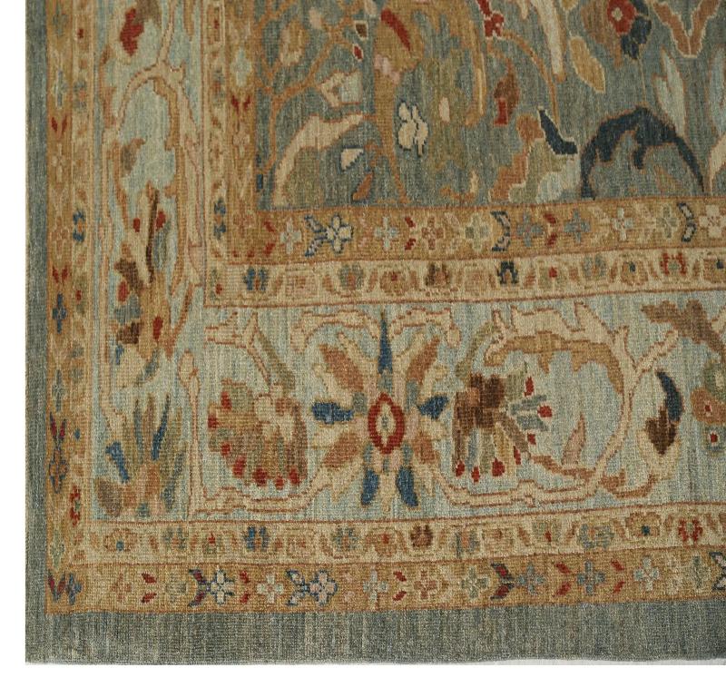 Timeless Splendor: Hand-Knotted Blue-Grey Turkish Sultanabad Area Rug
Transform your grand space with this magnificent Turkish Sultanabad area rug. Hand-knotted with generations of expertise, this impressive piece embodies a rich history and