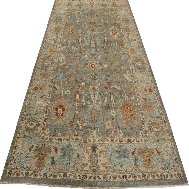 Sultanabad-Teppiche aus Wolle in Blau, Grau und Elfenbein in der Türkei - 95947 (Türkisch) im Angebot