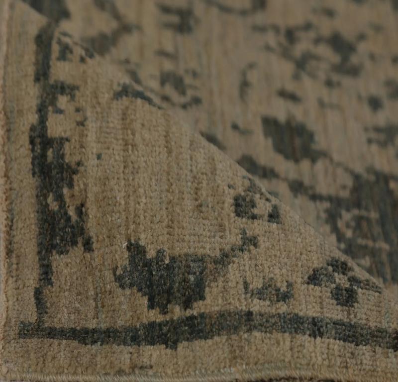 Turco Tappeto Sultanabad Rugs - Lana Marrone Taupe Design - 98138 in vendita
