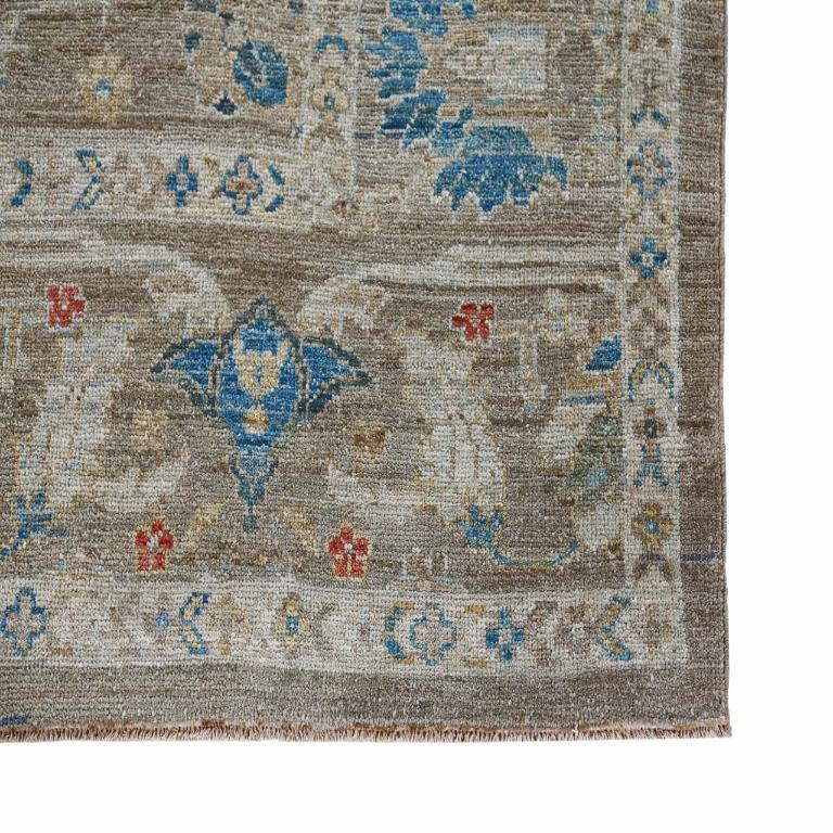 Turquía Sultanabad Square Area Rugs - Lana Azul Marfil Topo - 90782 Tribal en venta