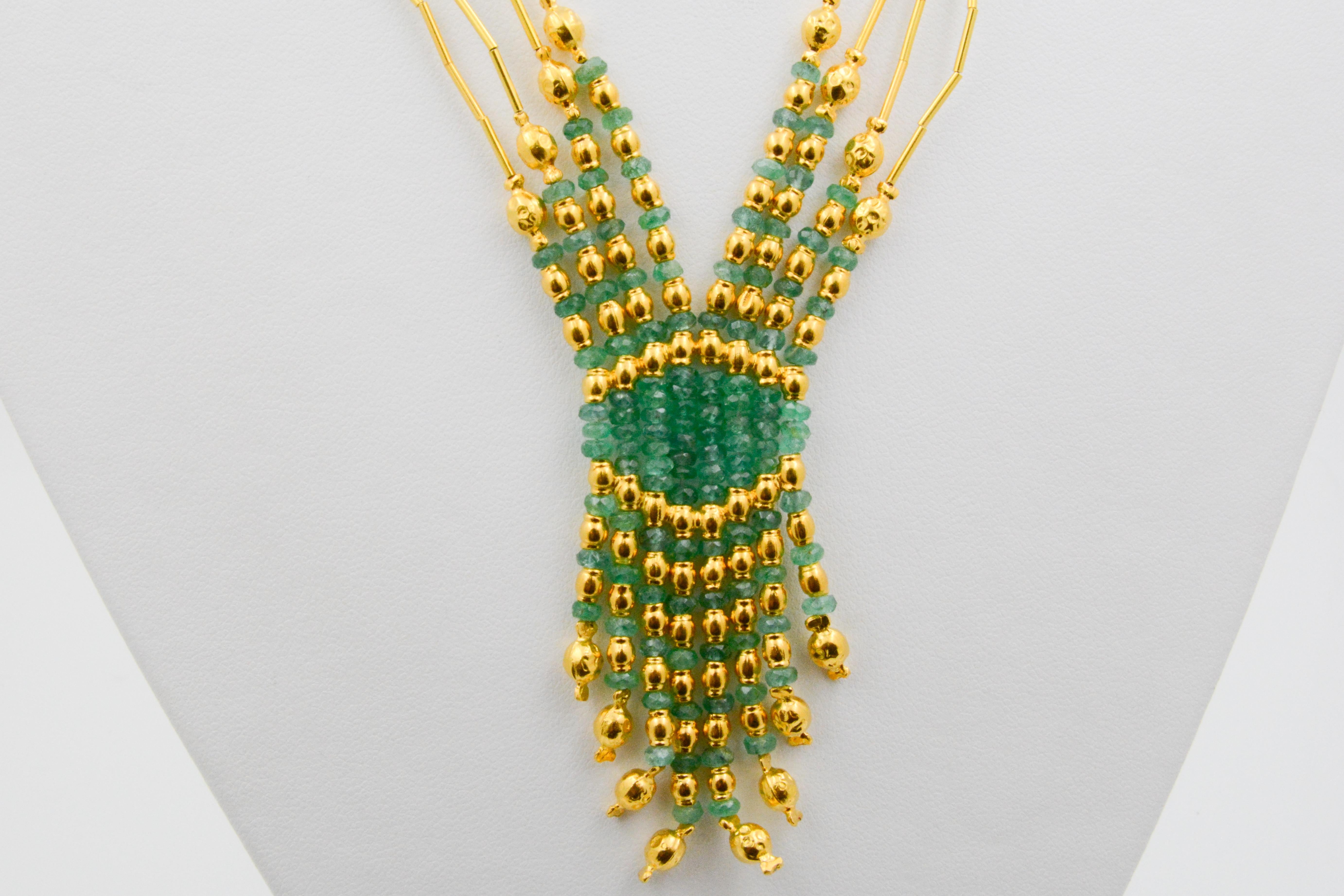 turkish design gold necklace