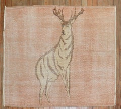 Turkish Anatolian Deer Rug