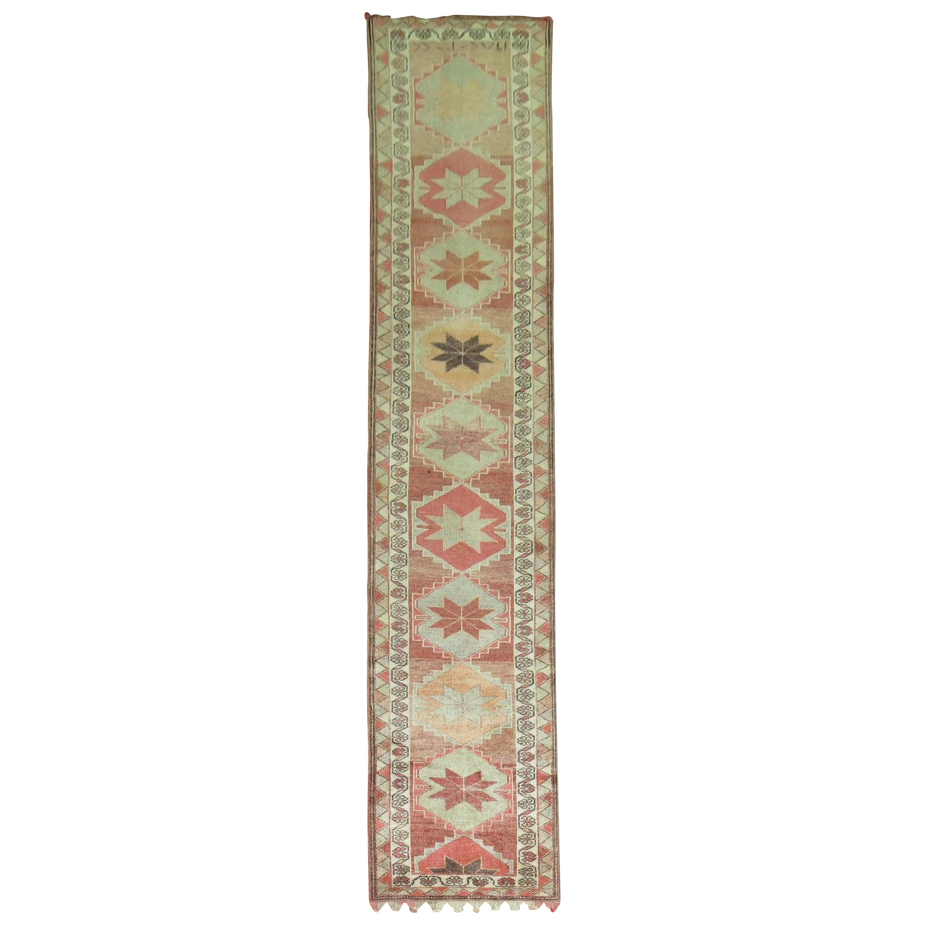 Zabihi Collection Turkish Anatolian Geometric Runner