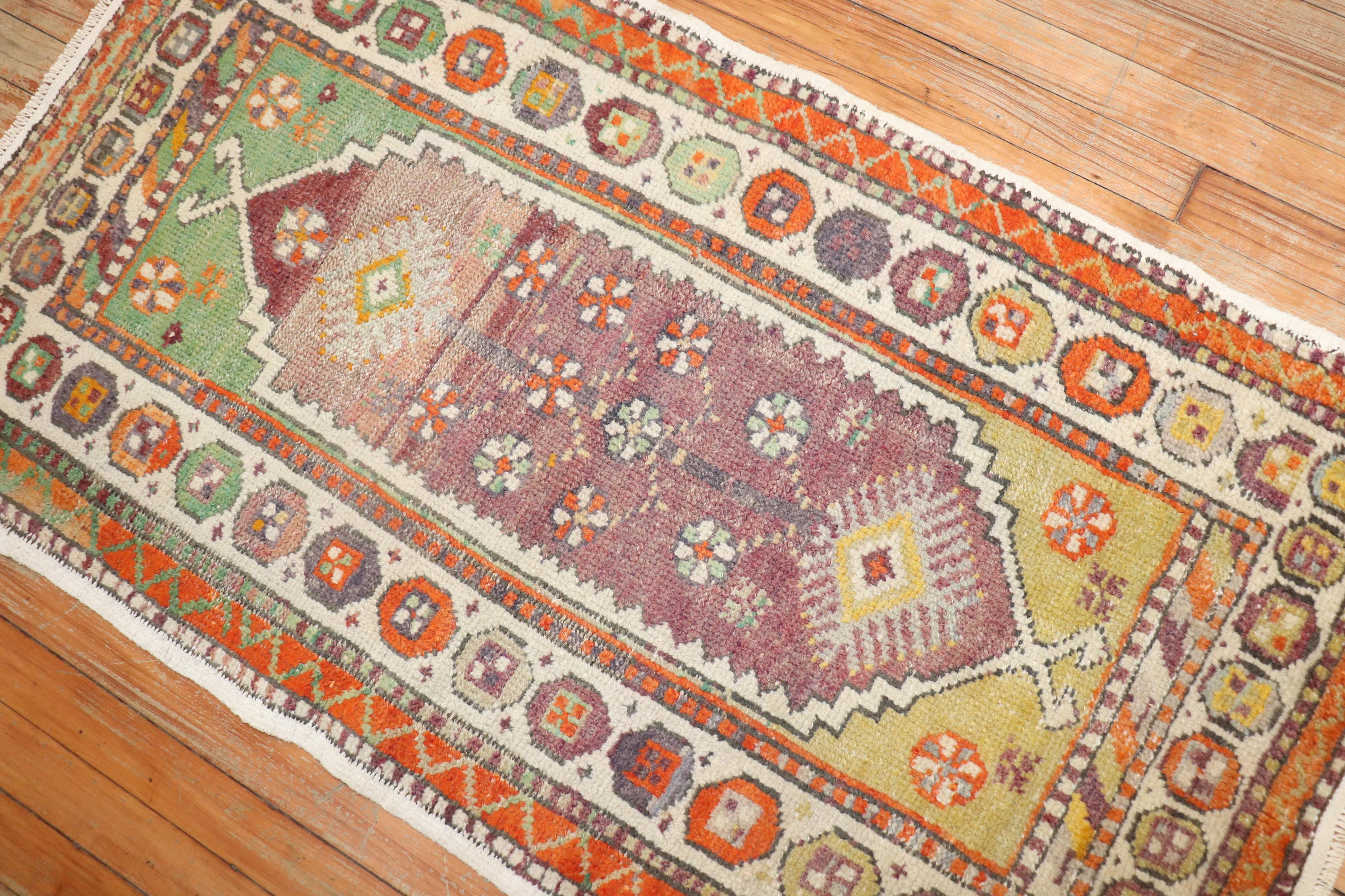 Hand-Knotted Turkish Anatolian Rug For Sale