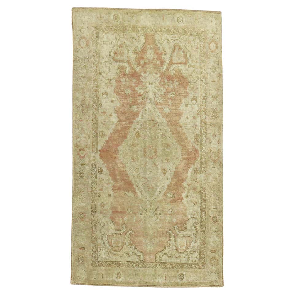 Contemporary Turkish Angora Oushak Rug For Sale at 1stDibs