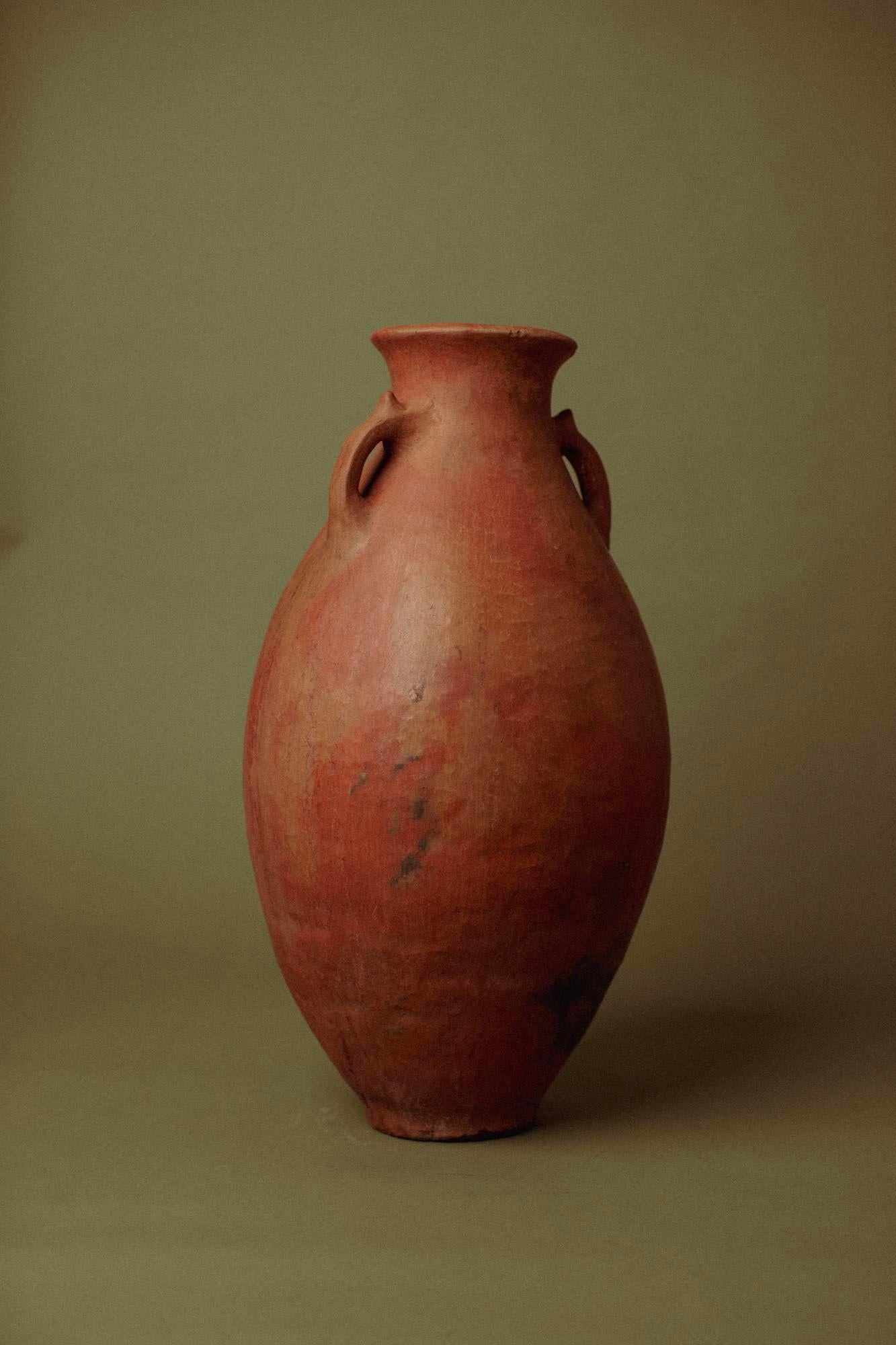 Primitivo Antico vaso turco in terracotta del XX secolo in vendita