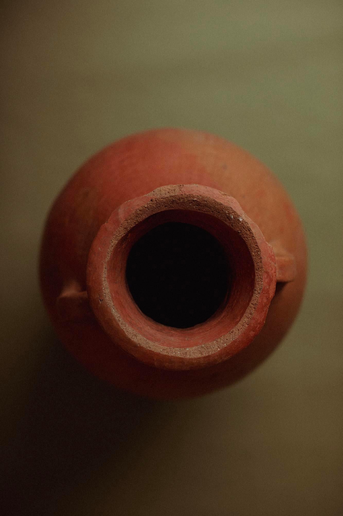 Metà XX secolo Antico vaso turco in terracotta del XX secolo in vendita