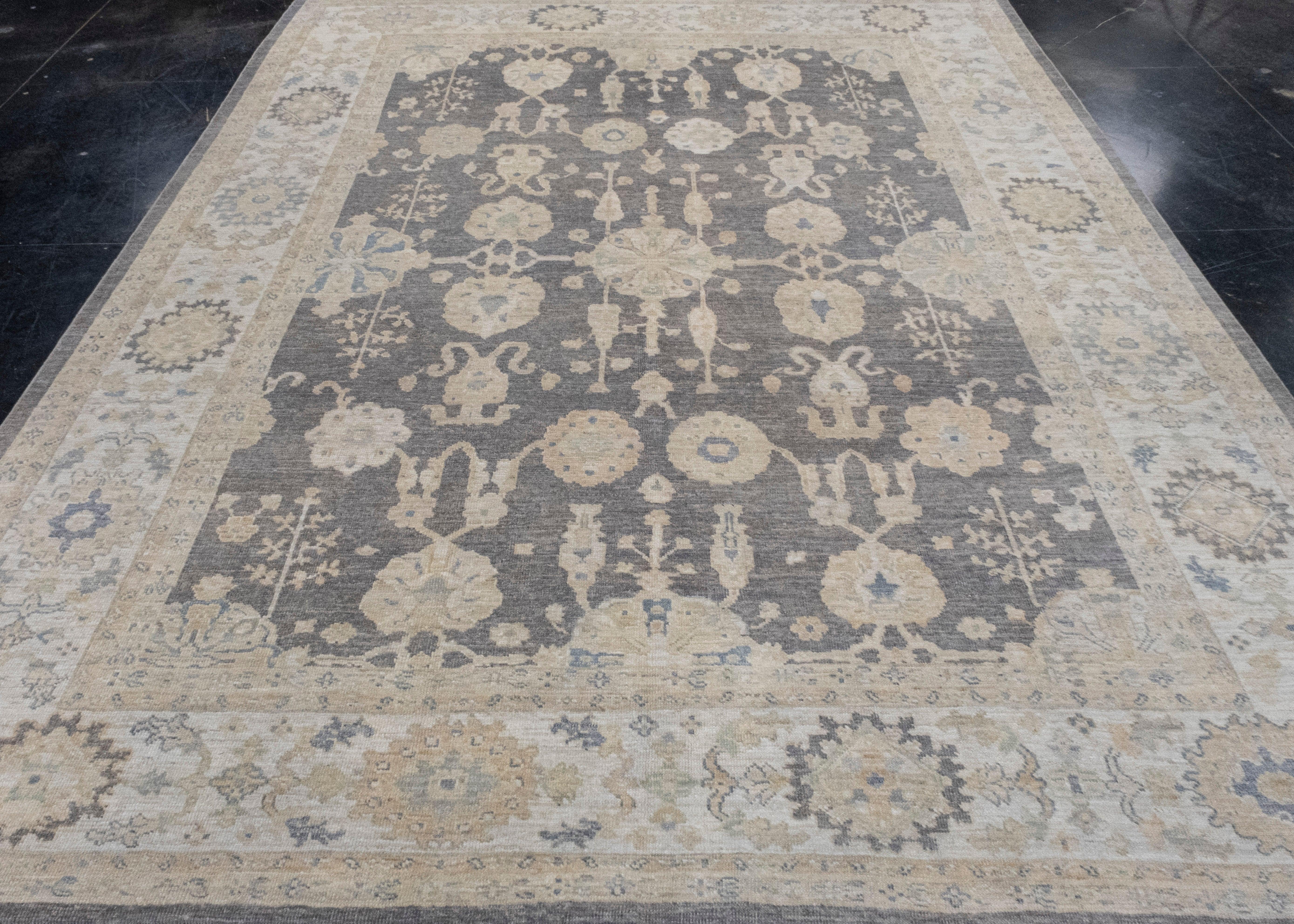Turkish Antique Look Oushak Rug 8'3