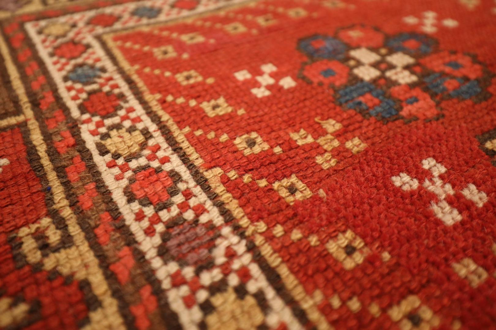 Other Turkish Antique Rug, Red Ivory Aubergine - 4 x 6 For Sale
