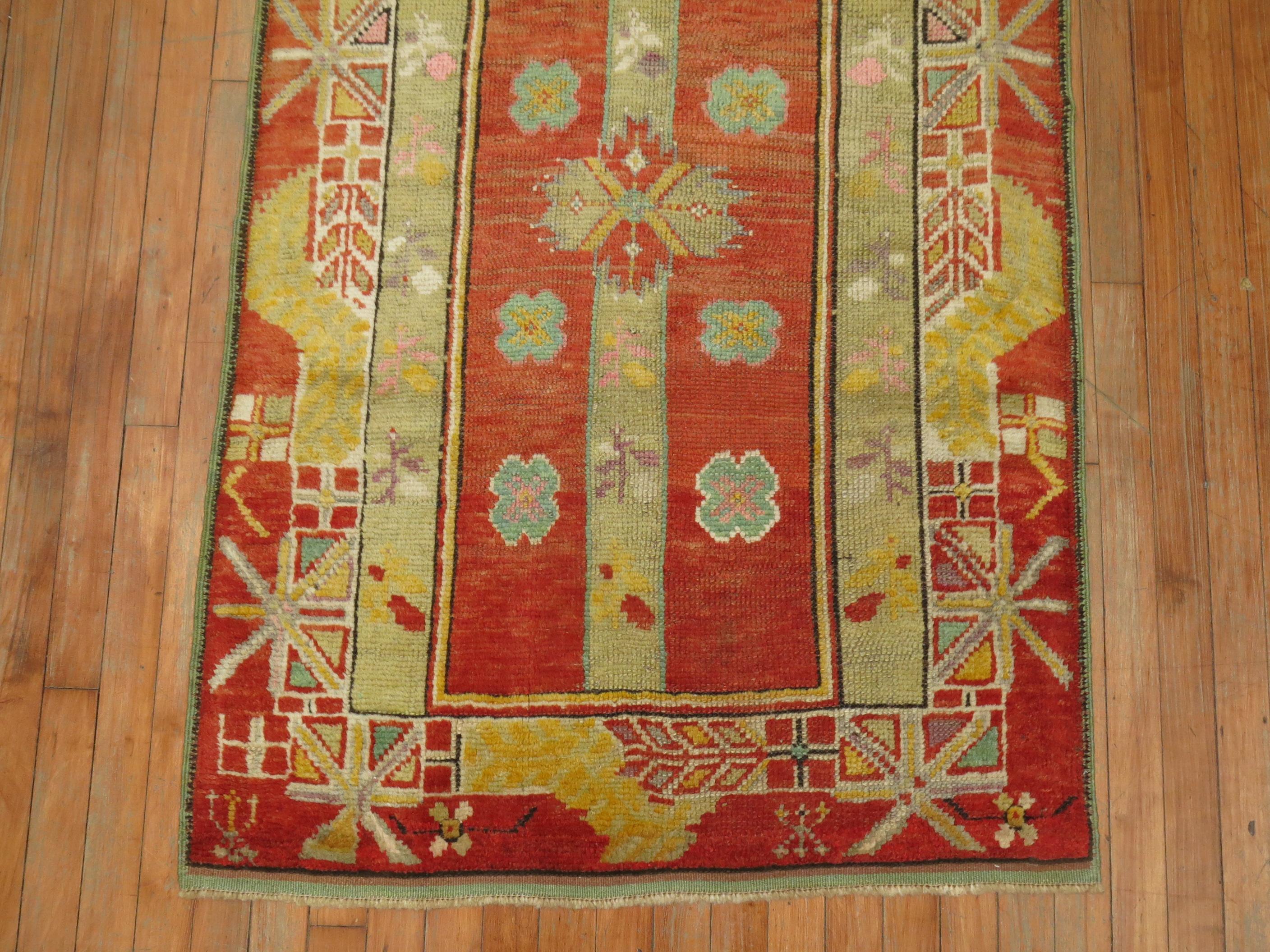 Turkish Antique Scatter Rug In Good Condition In New York, NY