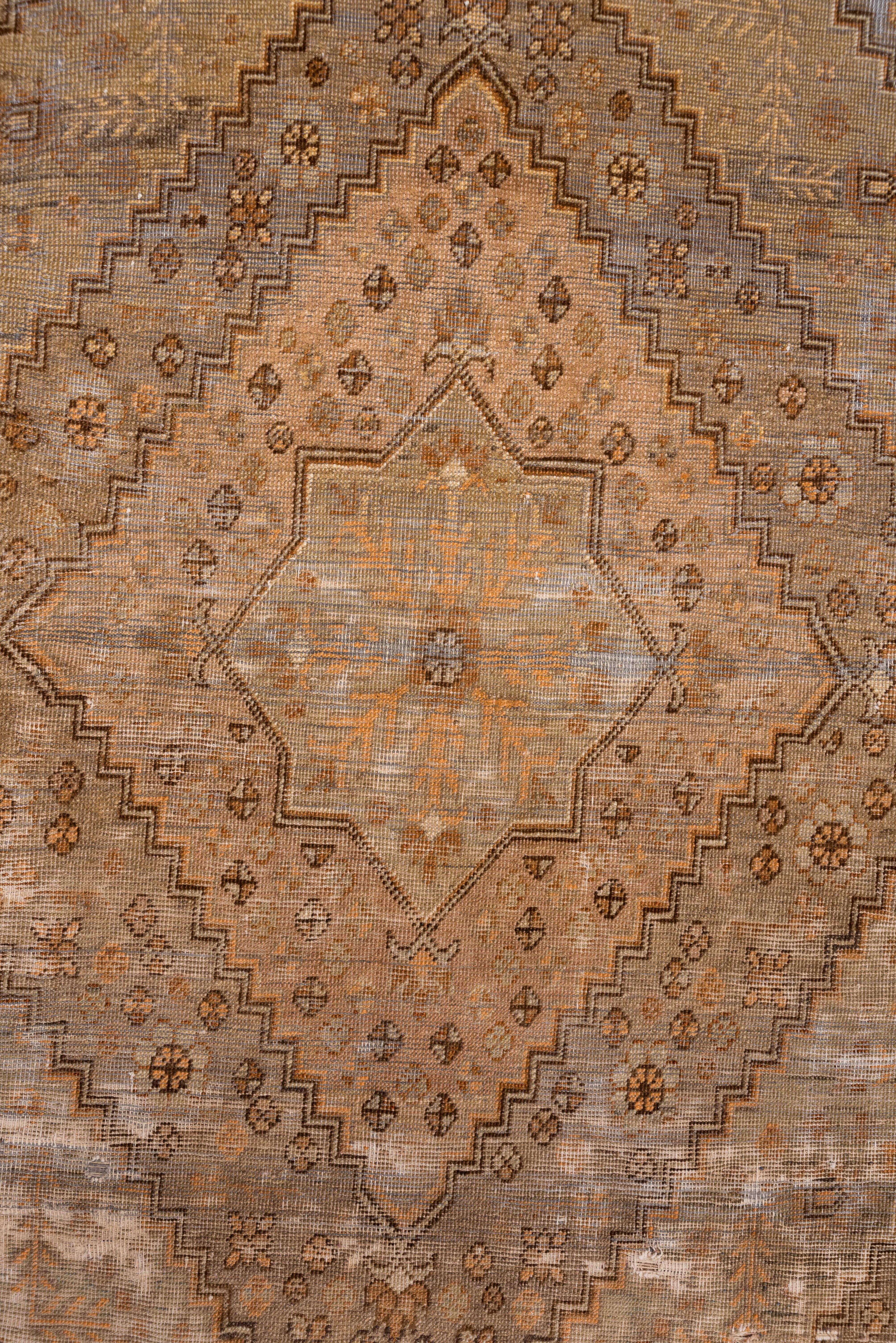 Wool Turkish Antique Shabby Chic Collection Rug 1960 For Sale