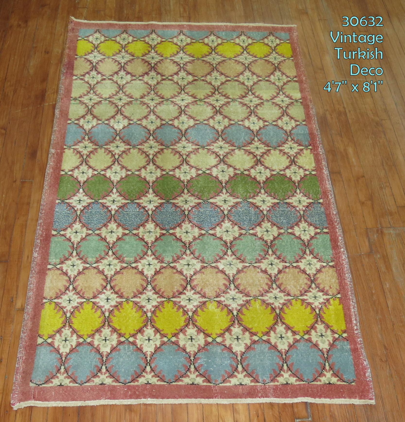 Turkish Art Deco Inspired Rug 1