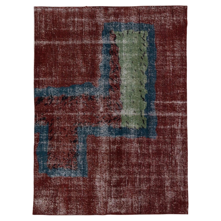 Turkish Art Deco Postmodern Rug For Sale at 1stDibs